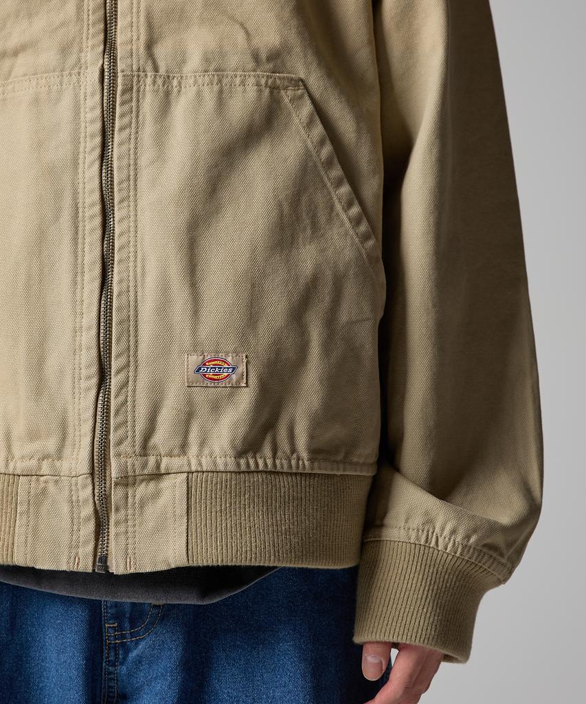 Dickies Худи на молнии из плотного хлопка с капюшоном, цвет Песчаный