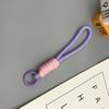10PCS Colorful Braided Lanyard Keychain Key Ring Bag Charm Phone Lanyard Knot Rope Keyring  DIY