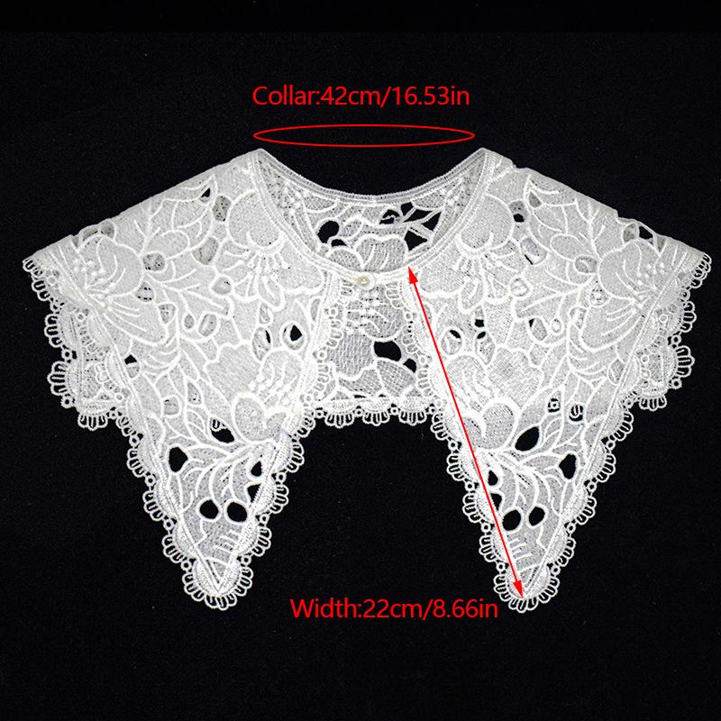 Female Cloud Shoulder Ming System False Collar Small Shawl\t Lace Shawl Peplum Openwork Collar Girl'S Accessory Hanfu