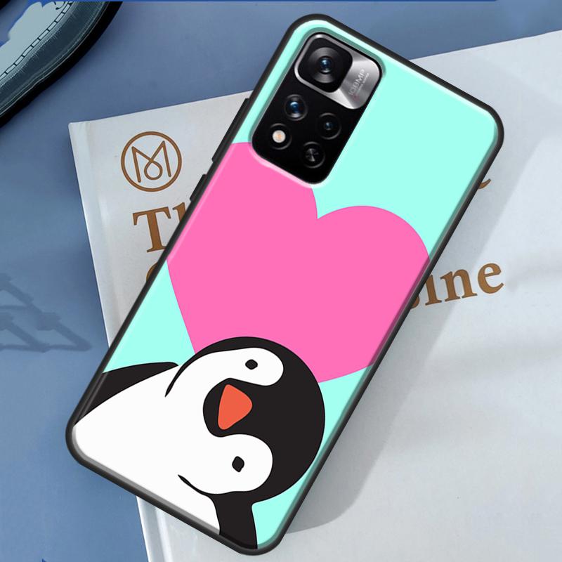 Чехол-пингвин для Xiaomi Redmi Note 13 12 11 9 10 14 Pro 9S 10S 11S 12S Redmi 14C 10C 12C 13C
