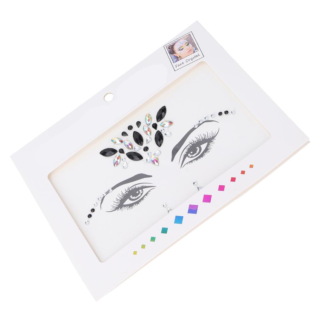 Глаза Лицо Стразы Наклейка Блеск Временные Наклейки для Лица Украшения для Фестивальной Вечеринки
