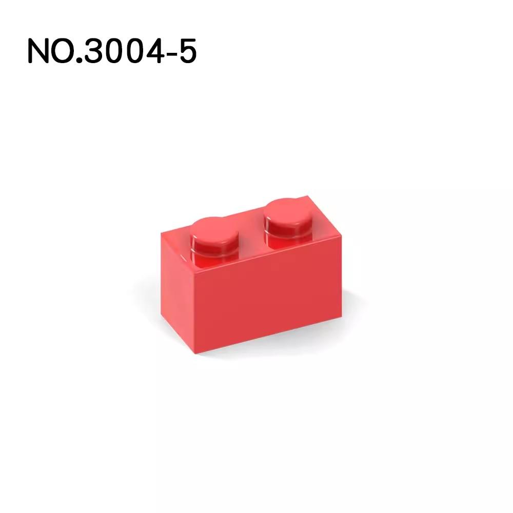 20 шт. Детали MOC 3004 Кирпичик 1x2 Совместимые Кирпичики DIY Сборка Строительные Блоки Частицы Детская Головоломка Развивающая Игрушка Подарок