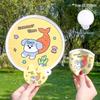 Cute Cartoon Portable Mini Folding Selfie Fan for Students