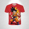 Японское аниме Dragon Ball Z 3D-печать Милый Кид Гоку Сидит Везде на Небе Футболка Модная для Детей и Взрослых