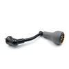 Вращающаяся ручка 63 мм с серой ручкой из TPE (27мм) Совместим с Shimano Stradic FL, FM, Stella, Vanford, Vanquish и Naski