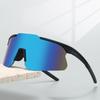 Semi-rimless Goggle Men New Oversized Windproof Wrapped Round Riding Protective Shades Mirror Outdoor Cycling Sunglasses