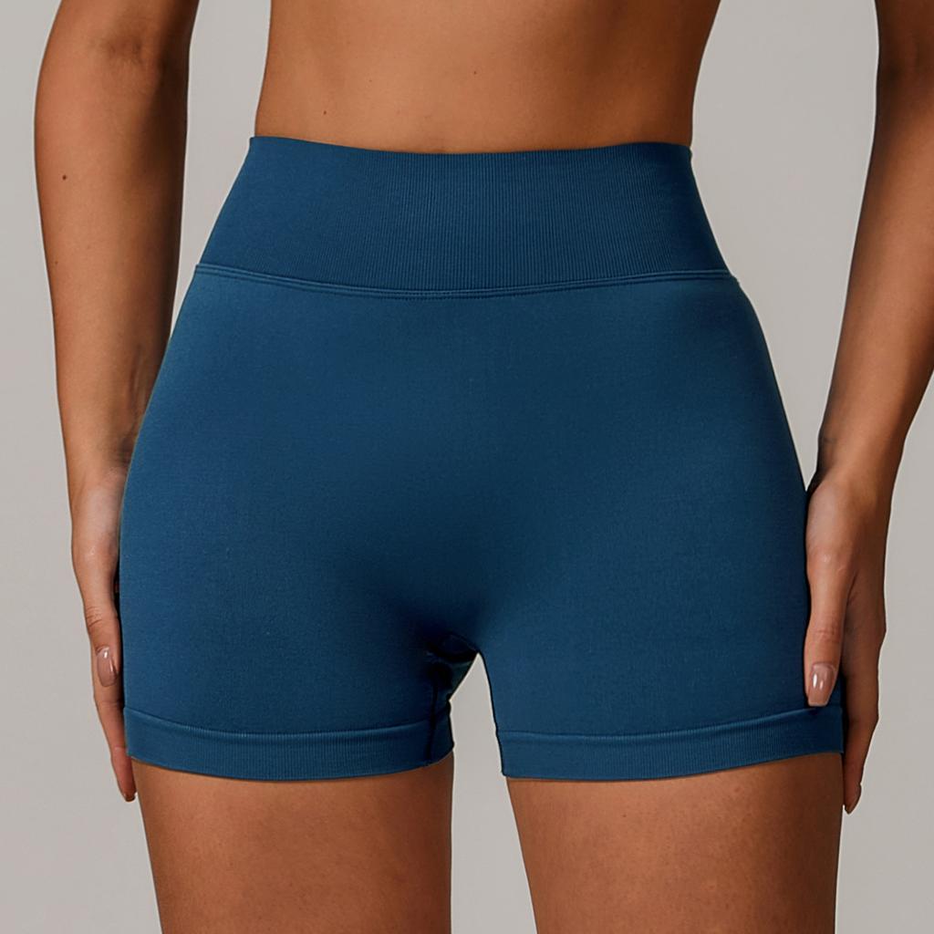 New Seamless High Waisted Yoga Shorts, Cinching And Lifting Hips, Fitness Pants For Wearing, Running And Sports Shorts For Women