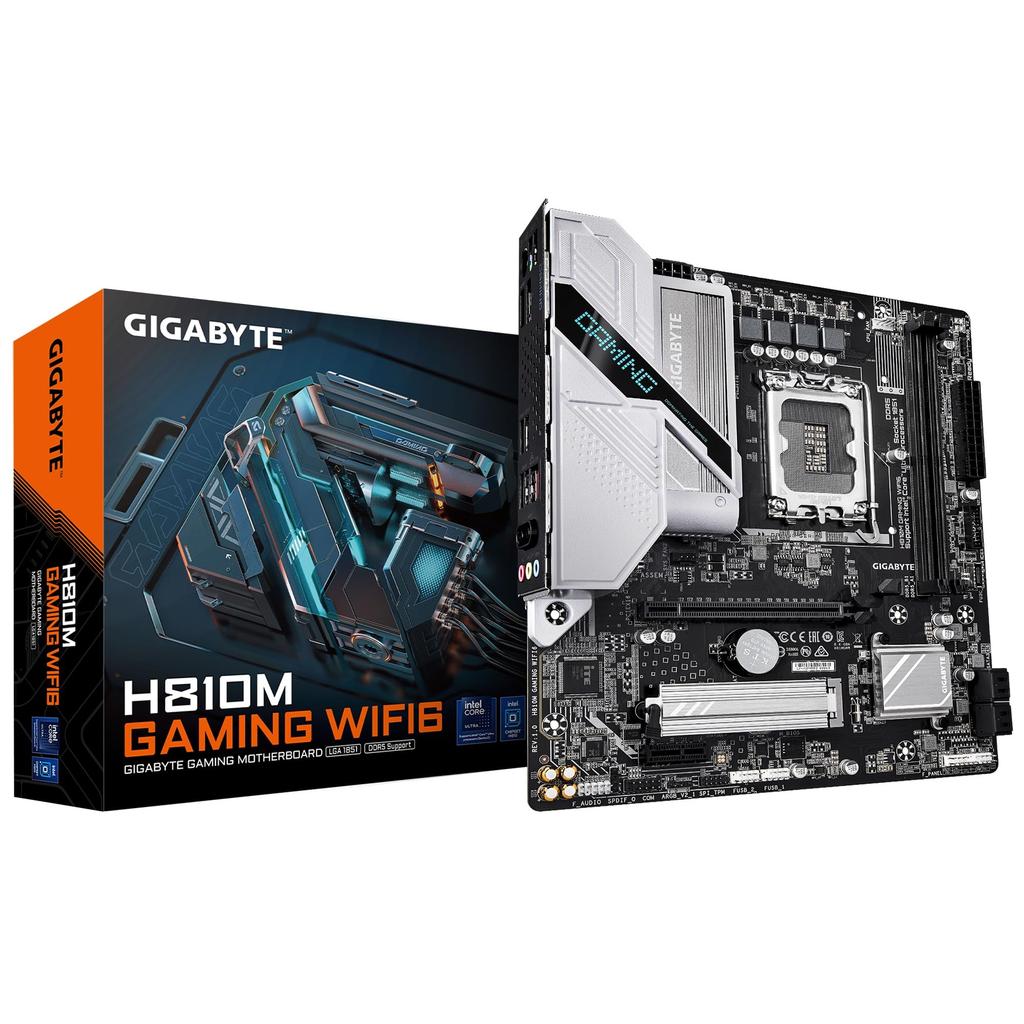 GIGABYTE H810M GAMING WIFI6 Motherboard with Intel H810 Chipset MB6738 Micro-ATX