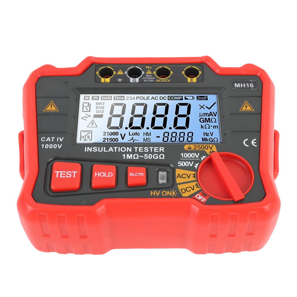 Цифровой тестер сопротивления изоляции Высокоточный мегаомметр 2500 В Высоковольтный тестер сопротивления для