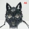 Skull Mask Party Long Teeth Demon Skeleton Half Face Mask Wolf Dragon Tiger Houjuu Nue Mask Cosplay Halloween Costume Props