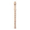 Блок-флейта сопрановая, тональность До, для детей, со стержнем для чистки, черная сумка для хранения, цвет дерева