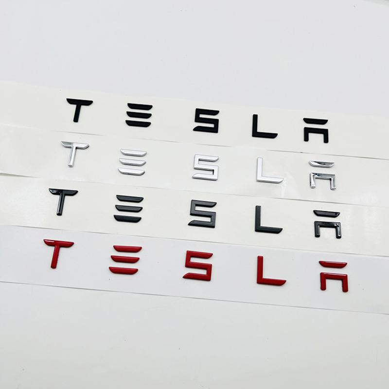 JDFN3 для ABS Хром Черный Логотип Буквы Tesla Эмблема Буквы На Задний Багажник Автомобиля Для Tesla Model 3 Y X S Аксессуары