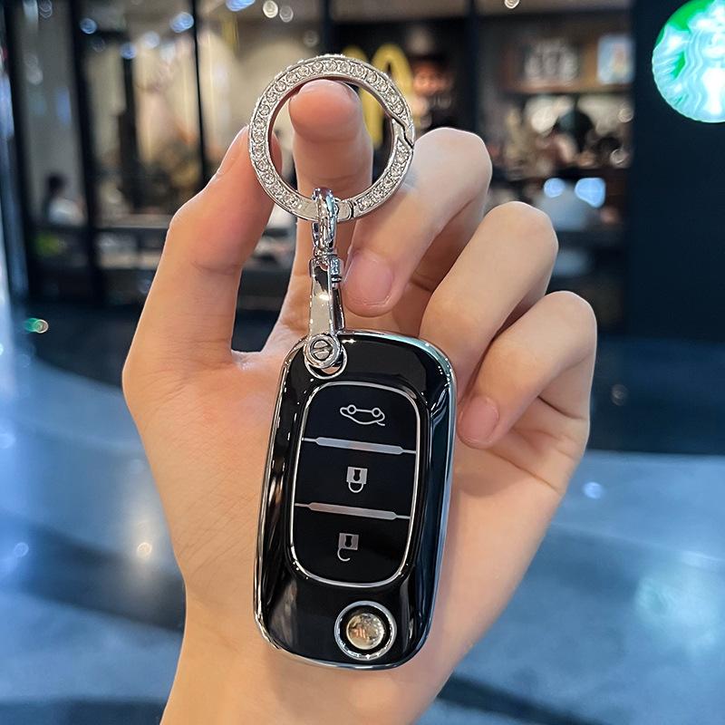 KMLC1 Car Key Case Cover Shell Bag For Mercedes Benz Smart Fortwo 453 Forfour 2015 2016 2017 CWTWB1G767 TWB1G767 Keychain Accessories