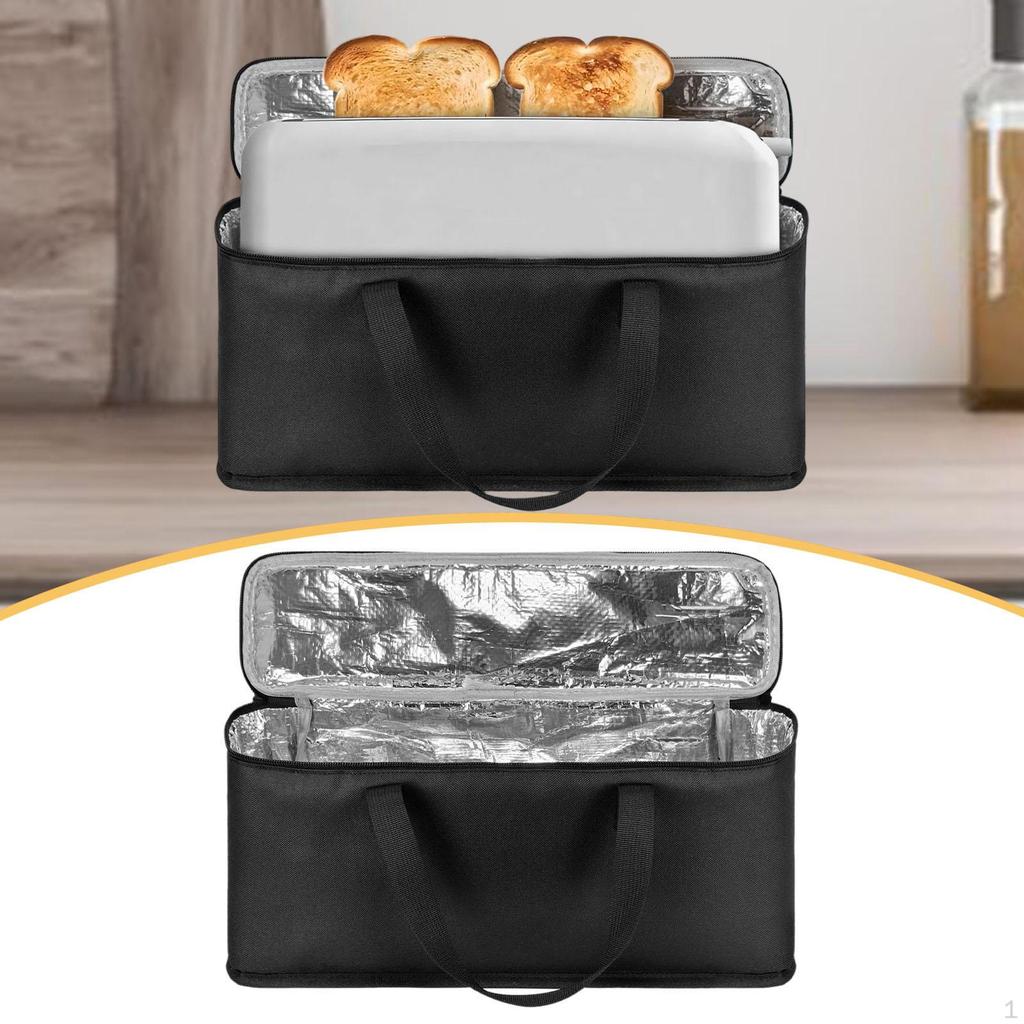 Carrying Bag for Toaster Travel Storage Zipper Closure with Mesh Pocket Outdoor Camping