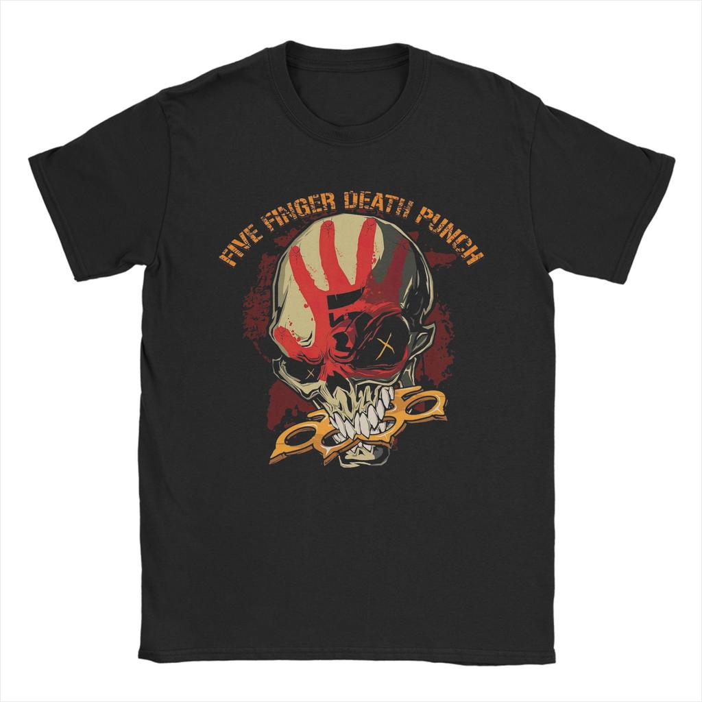 Unisexs TShirt 5FDP Five Finger Death Punch Jekyll and Hyde Amazing Cotton Tee Shirt Short Sleeve  T Shirts Crew Neck Tops Summer