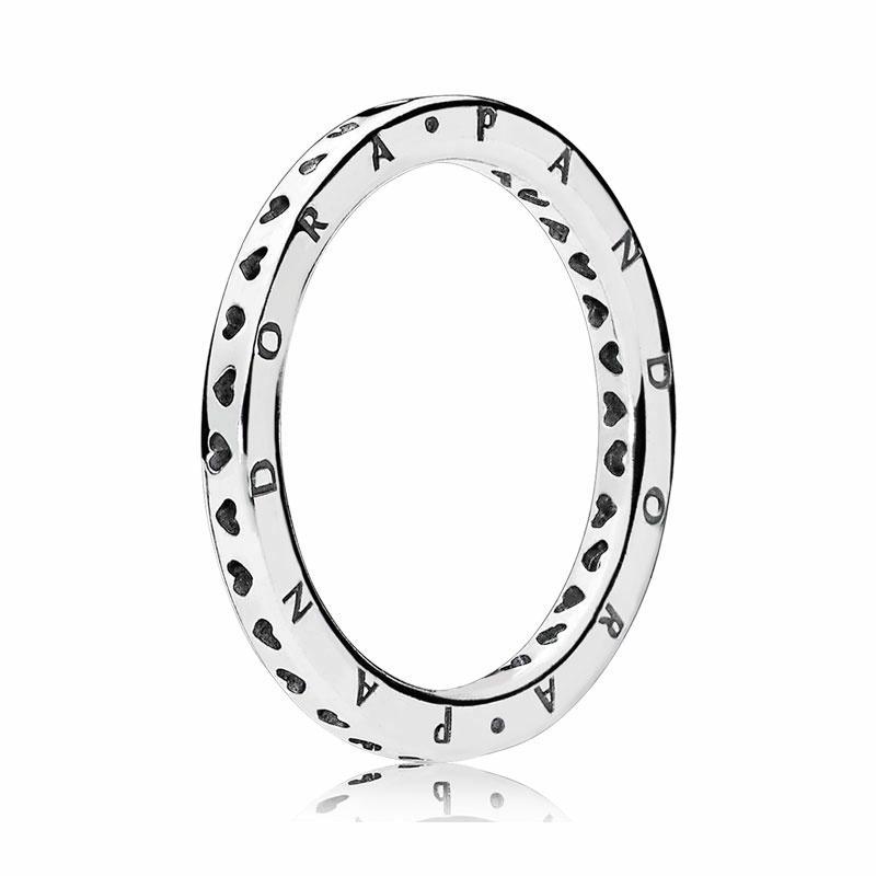 Pandora Символ любви, сплетенные сердца, кольцо из серебра 925 пробы, одинаковый стиль для мужчин и женщин, парная модель, серебро ZT-0005