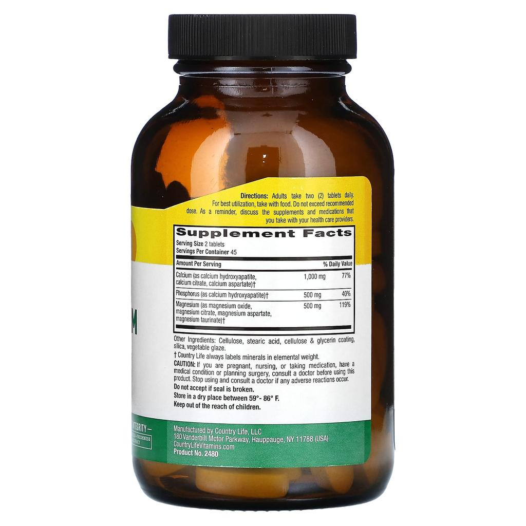 Country Life Target-Mins, Calcium Magnesium Complex, 90 Tablets