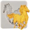 3D Horse Silicone Mould Baby Birthday Chocolate Gumpaste Moulds Fondant Cake Decorating Tools DIY Craft Epoxy Resin Mould Candy Clay Moulds