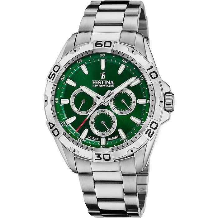 Watch - Festina - F20623/3 - Silver - Green - Multifunction