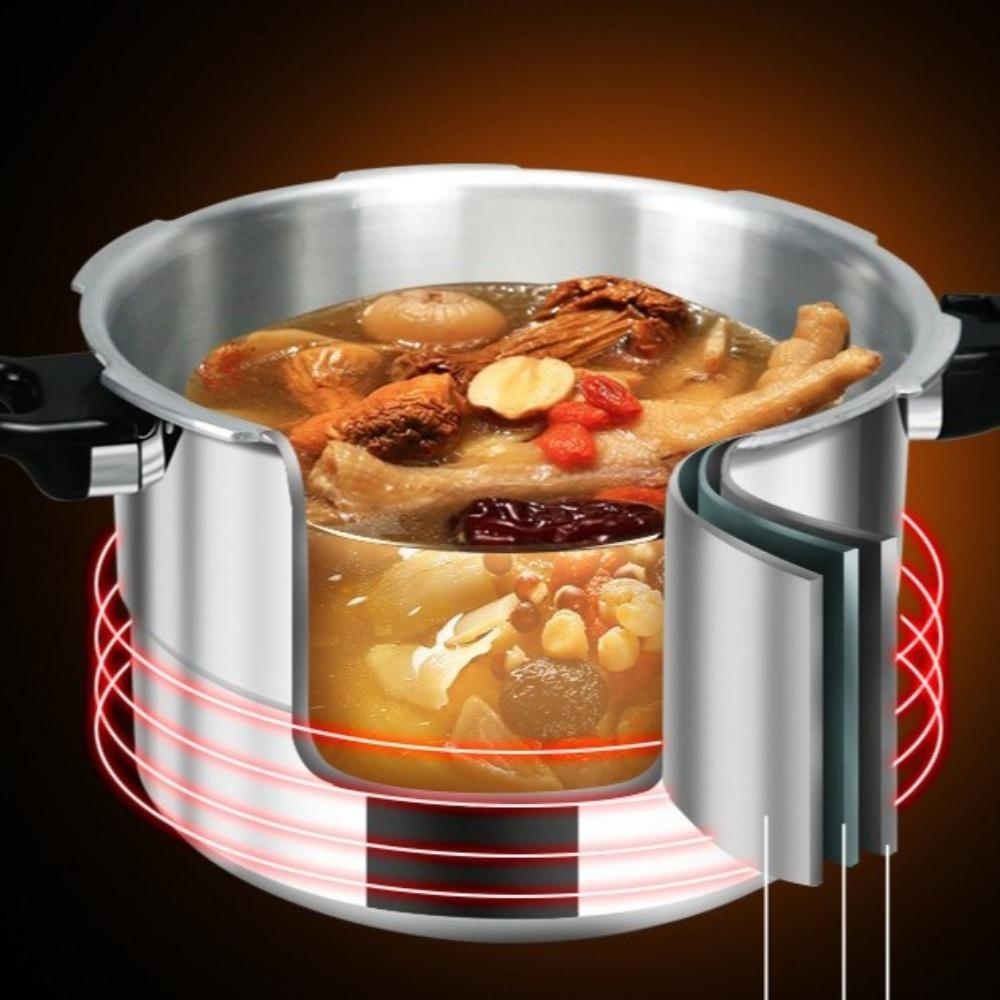 3-13L Capacity Pressure Cooker Explosion Proof Kitchen Cooking Pot Gas Stove Cooker Home Food Cook