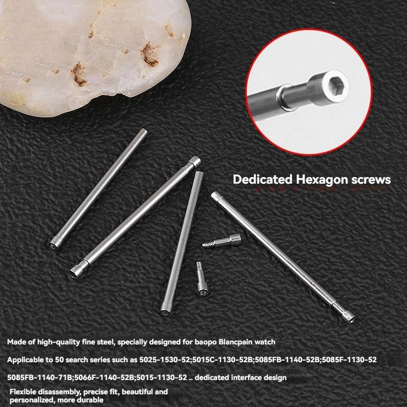 Для Blancpain Fifty Fathoms 5015 5050 Стальной Шестигранный Соединительный Штифт Ремешок Для Часов Металлический Винтовой Штифт 23 мм Аксессуары Для Часов
