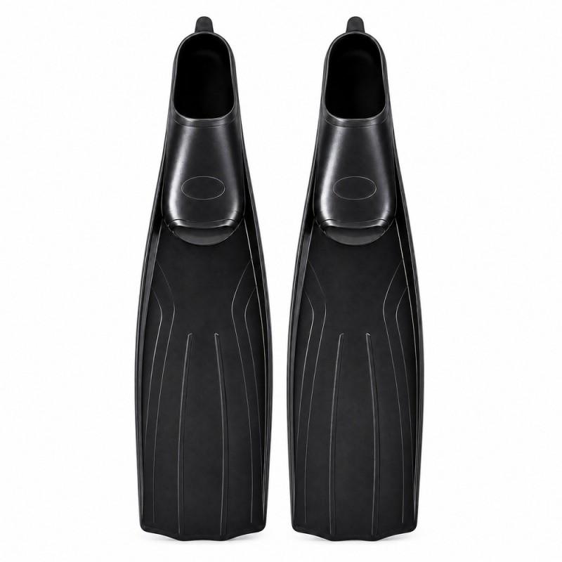 Pure Silicone Freediving Fins Long Blade Professional Spearfishing Snorkeling Swimming Gear
