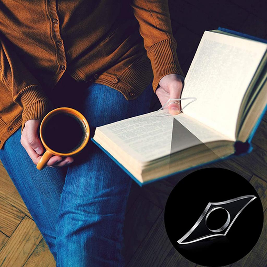 Прозрачный акриловый держатель для страниц книги с кольцом для большого пальца для удобного чтения