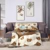 Cute Bear Rilakkumas Warm Soft Blankets  Boy Girl Plush Bedding Throws Novelty Living Room Flannel Bedspread Sofa Bed Cover