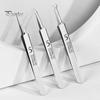 Blackhead Removal Tool Stainless Steel Acne Needle Tweezers for Clear Skin Blackhead Remover Tweezers Anti-Slip Handle Acne Extractor Tool