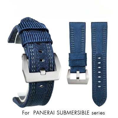 Для Panerai LUMINOR SUBMERSIBLE Высококачественный 24 мм 26 мм Тканевый Холщовый Ремешок для Часов PAM00985 984 441 111 Нейлоновый Ремень Мужской Бесплатные Инструменты