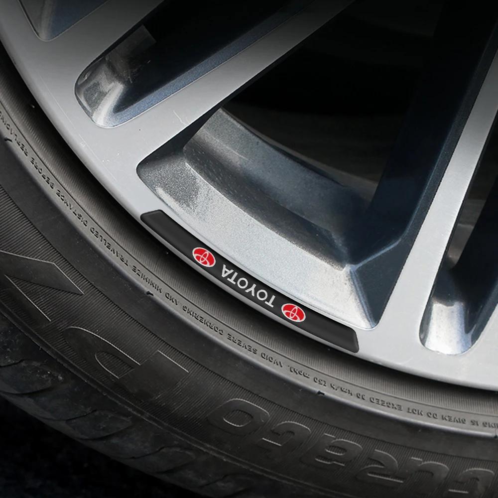 Стильные алюминиевые наклейки на обод колеса для Toyota - Набор из 4 штук