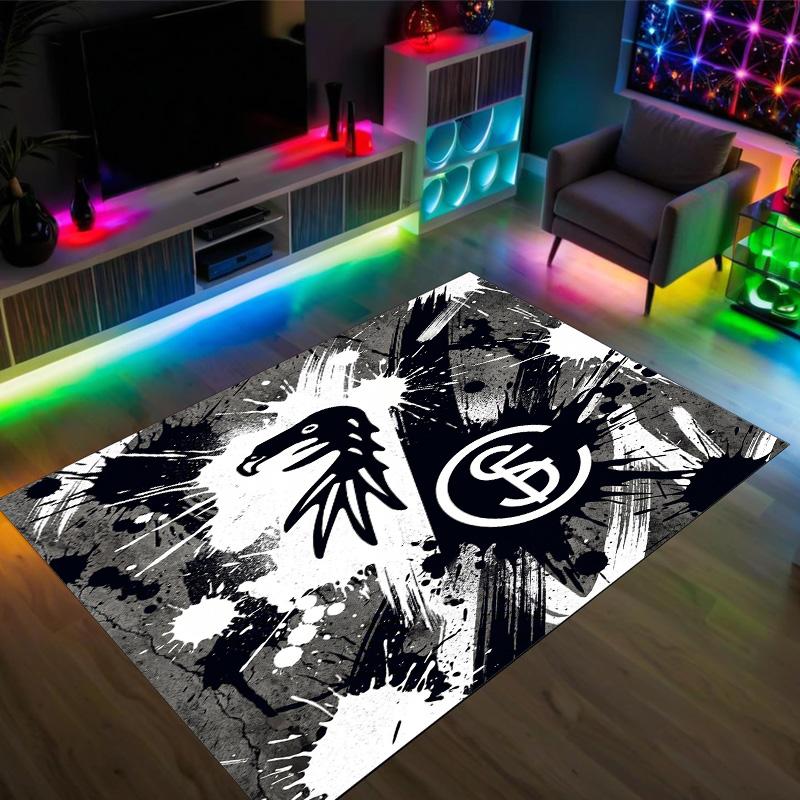 SC Freiburg FC Design Crystal Velvet Carpet Cozy Non?Slip Printed Rug For Bedroom Living Room Entrance