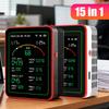 WiFi 15-в-1 Портативный AQI PM0.3 PM1.0 PM2.5 PM10 Тестер TFT Дисплей Бытовой CO CO2 TVOC HCHO Тестер Температуры Влажности