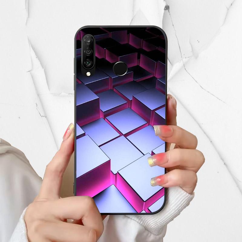 Чехол для телефона Huawei P30 Lite Силиконовый чехол MAR-LX1A Модный Расписной Ударопрочный Мягкий Fundas Для Huawei Nova 4e Чехол P30Lite