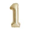 32-Inch Body Shaping Numeric Balloons - Gold & Silver, Floating Birthday & Celebration Decor
