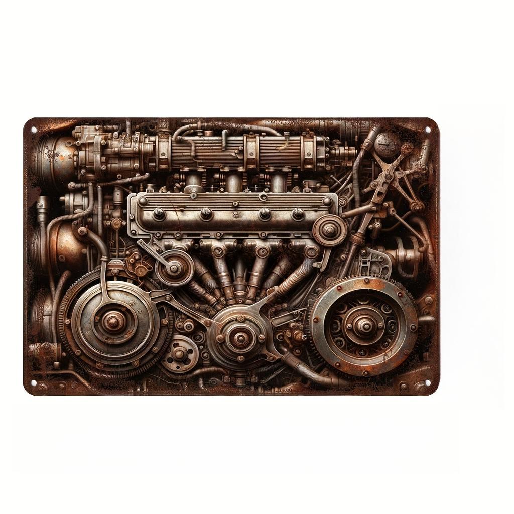 Vintage 3D Old Car Train Posters Metal Tin Sign Plaque Decorative Plates for Garage Club Man Cave Bar Home Hotel Cafe Wall Decor