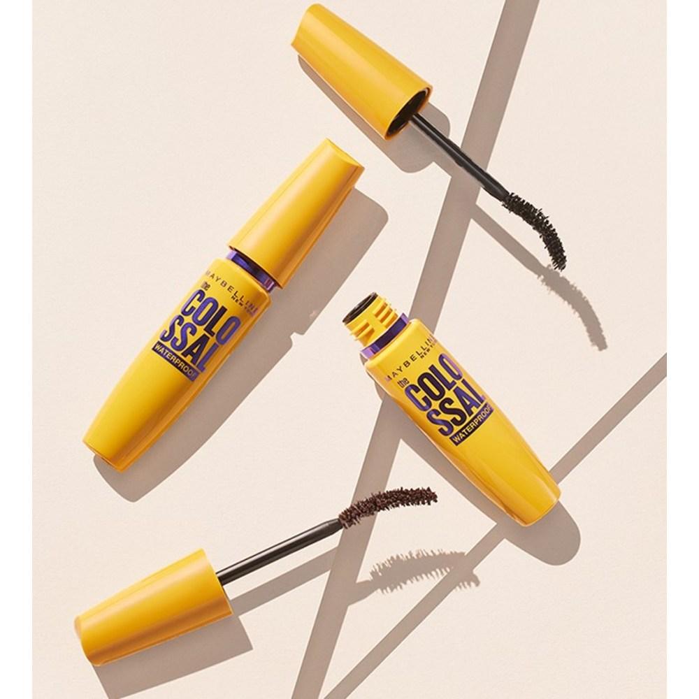 Maybelline Тушь для ресниц New York Colossal Водостойкая 9,2 мл, настоящий коричневый, 1 шт.