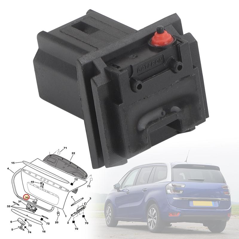 6554V5 Микропереключатель ручки двери багажника для Citroen Xsara Picaso C3 C4 C4 Picasso для Peugeot 206 307 308 407SW