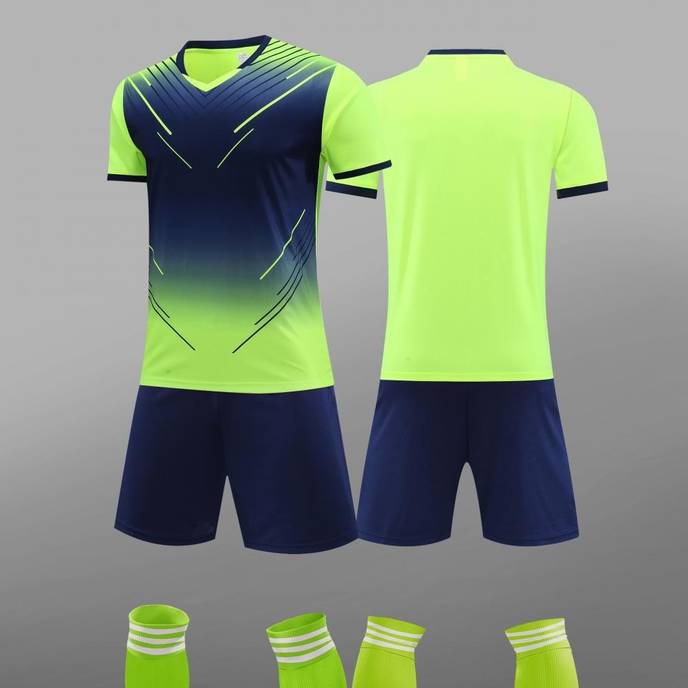 Комплект футбольной формы, Тренировочная форма для мужчин и женщин, Короткий рукав, Быстросохнущая, Для студентов, Детская футбольная форма, Спортивная начальная школа S