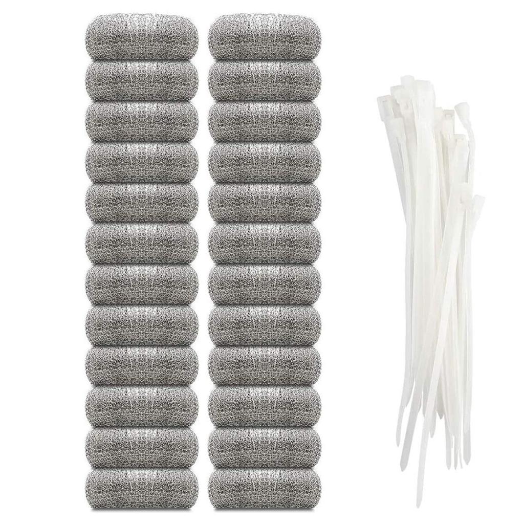 24Pieces Lint Traps Washing Machine Lint Trap Snare Laundry Mesh Washer Hose Filter with 24 Pieces Cable Ties