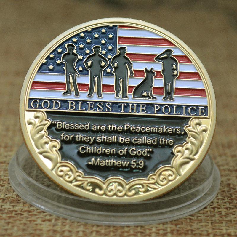 Custom Colored Metal Commemorative Coin and Medal Collection