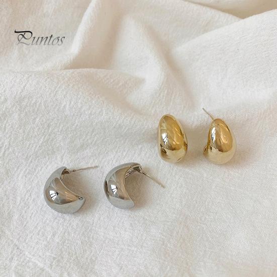 1 пара винтажных сережек-гвоздиков с геометрическим рисунком из блестящего золотого полированного сплава, гипоаллергенные женские серьги, модные ювелирные изделия, подарок