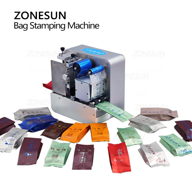 ZONESUN ZS-F550 Цифровая машина для тиснения Быстрая печать Кофе Чай Бумага Алюминиевая фольга Пакет Персонализация Карточка