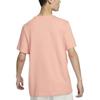 Nike Спортивная футболка с вышитым логотипом и круглым вырезом, мужские топы, розовые BV0508-824