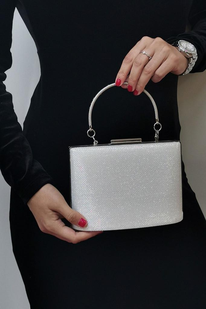 Women's Stylish and Useful Evening Dress Bag Fabric Black Women's Evening Dress Bag