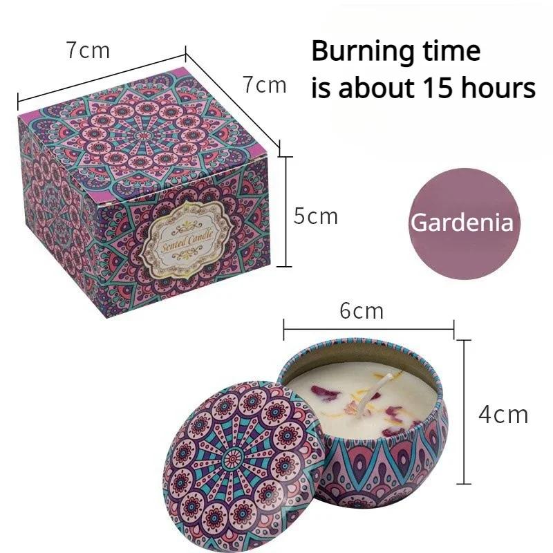 Ароматические свечи, соевые восковые свечи, банки, винтажные цветочные ароматические свечи, свадебная церемония, подарок на день рождения, украшение дома