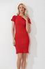 Women's Dress New Season Fashion Red Crew Neck Button Detailed Camisole Dress