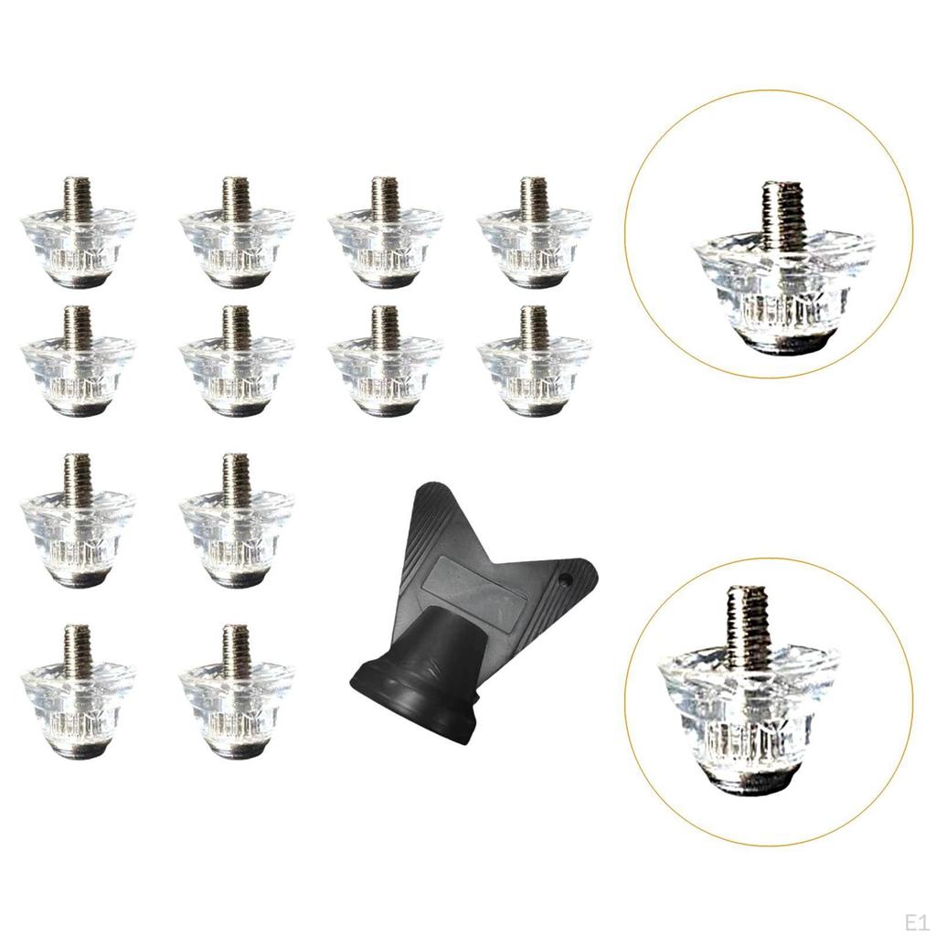 12 шт. шипов для футбольной обуви, бутсы для футбольных бутс, бутсы для газона, легкой атлетики и твердого грунта, сменные шипы для