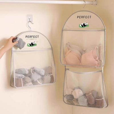 Подвесной органайзер из сетки с пандой - Хранение в шкафу для общежития, спальни, для нижнего белья и многого другого