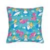 Alice in Wonderland Cat Square Pillow Covers Polyester Bed Car Cheshire Cat Cushion Case Funny Home Decoration Pillowcase